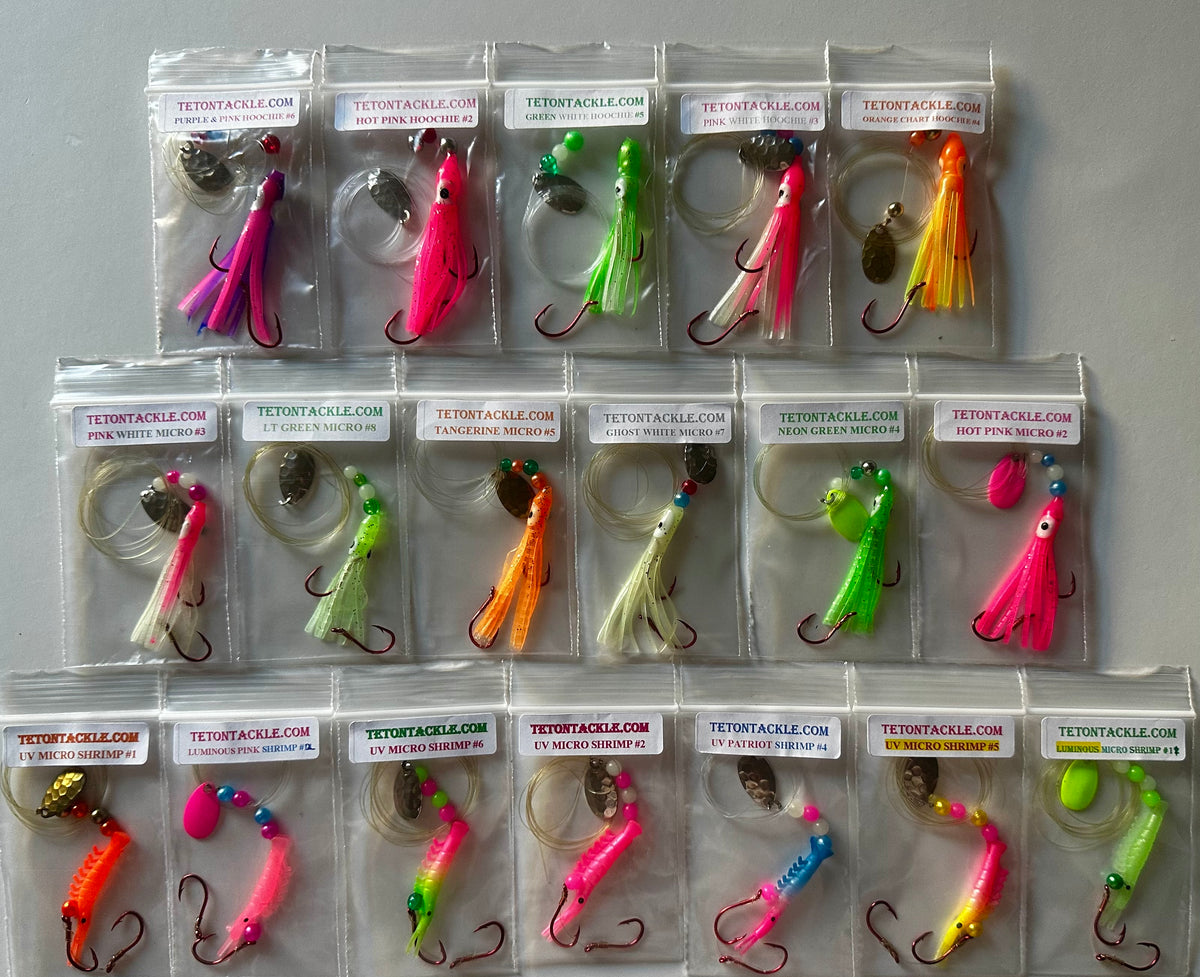 Kits, kokanee fishing Kokanee Salmon Tackle, Fishing Hooks, Shrimp Lures,  Baits, Trolling – Tagged Salmon Tackle – Teton Tackle