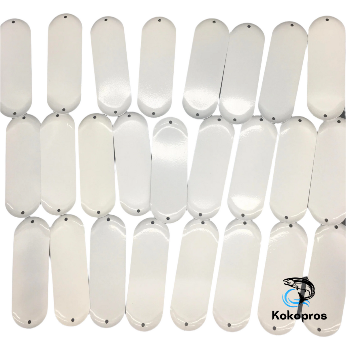 Dodger blanks Blank Dodgers 4 3/4" WHITE 25PK Teton Tackle