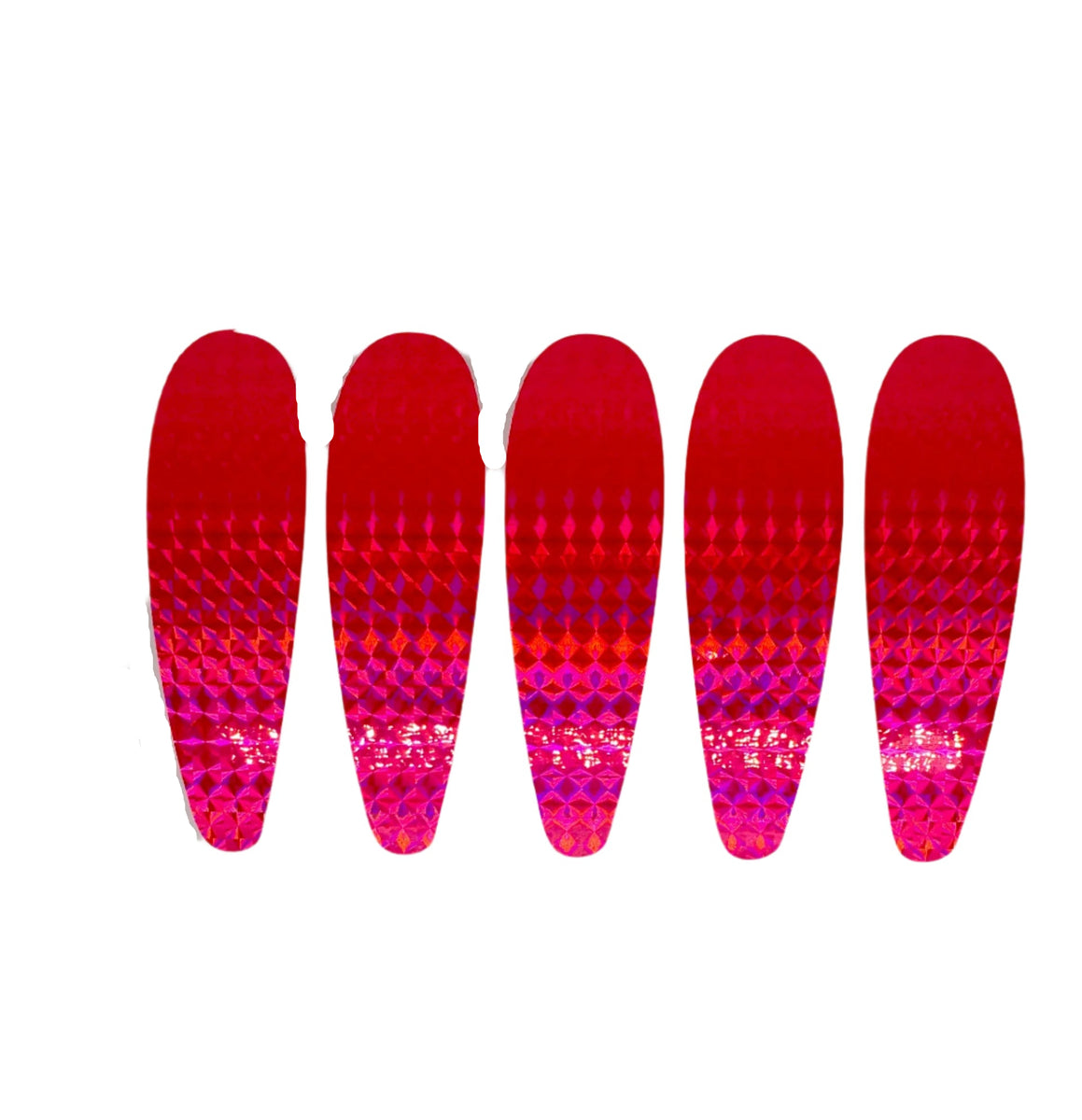 Stickers KOKOPROS Hot pink stickers for 5 1/2 inch teardrop flashers