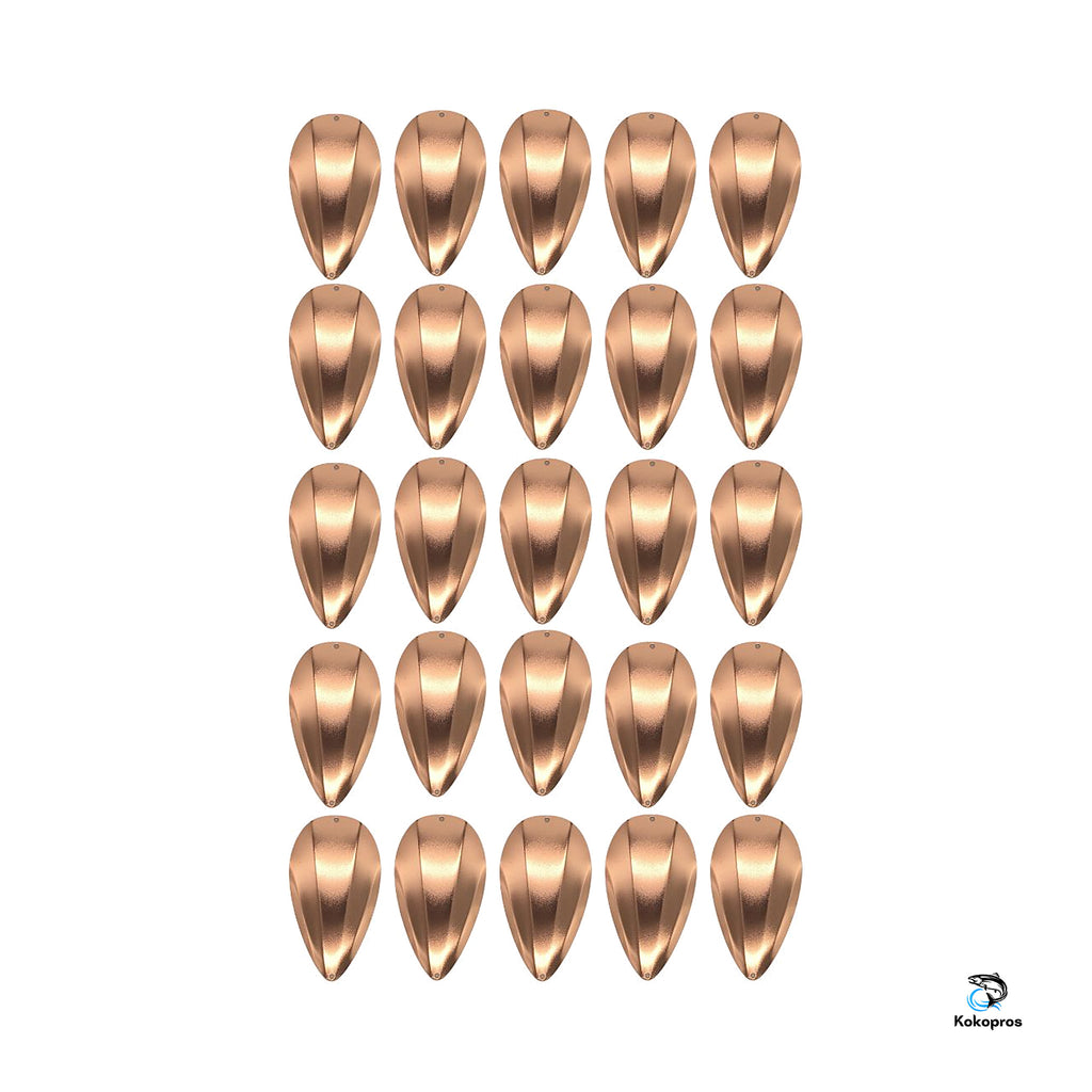 KOKOPROS® Original Jet Dodger - (25) -Pack of Copper Jet Dodgers Blanks-