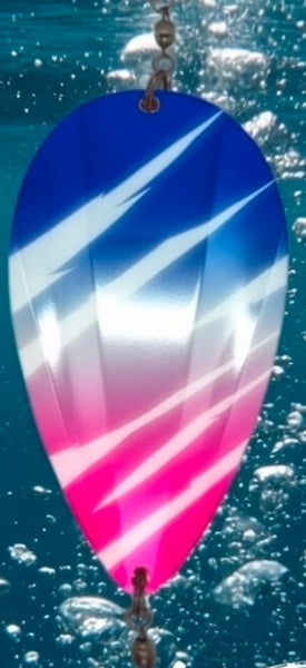 KOKOPROS® Jet Squadron  Captain Jet Red , White, Blue New painted Jet Dodgers 4 1/2-inch Single  Kokanee Salmon Fishing 6-11-26