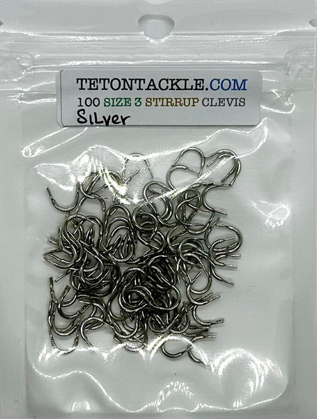 Clevis - 100- Size 3 Silver Stirrup Clevis