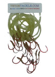 Size 4 Pre-Tied Red Octopus Hooks 10- packs (Adding this item to your main order, won’t change shipping cost)