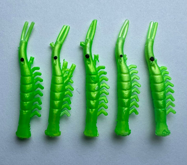 Shrimp - UV Dyed Kokanee Shrimp #10 (5-Pack) Green