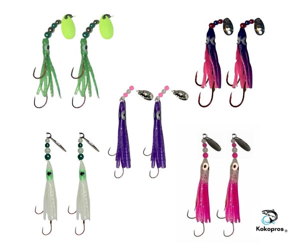 KOKOPROS® Hoochies Luminous Micro Hoochies 10 Pack 4.5 cm