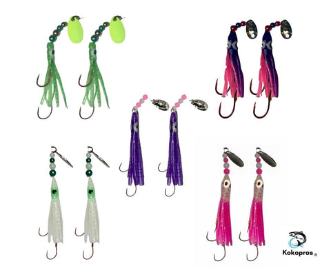 KOKOPROS® Hoochies Luminous Micro Hoochies 10 Pack 4.5 cm