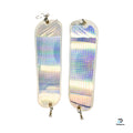 KOKOPROS® 11-inch holographic Silver Machine salmon flashers, 2-pack