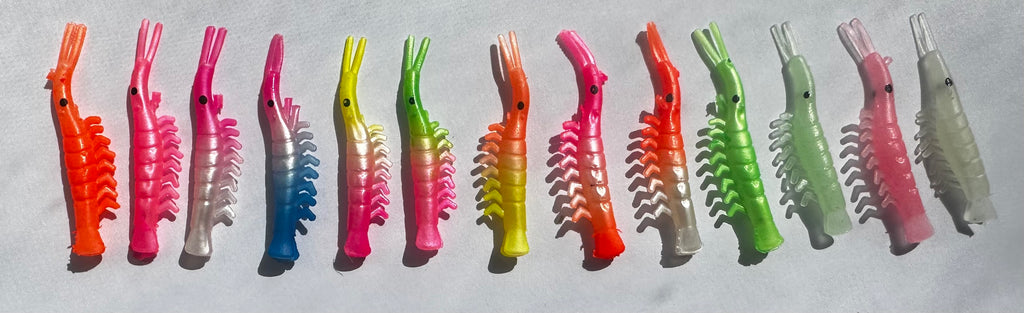 KOKOPROS® UV micro shrimp #10, bright green chartreuse, spinner blade, alternate view 3