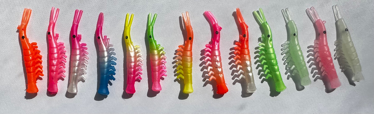 KOKOPROS® UV micro shrimp #10, bright green chartreuse, spinner blade, alternate view 3