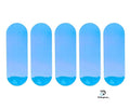 KOKOPROS® Mystic Opal stickers for 4 3/4-inch skateboard dodgers, 5-pack