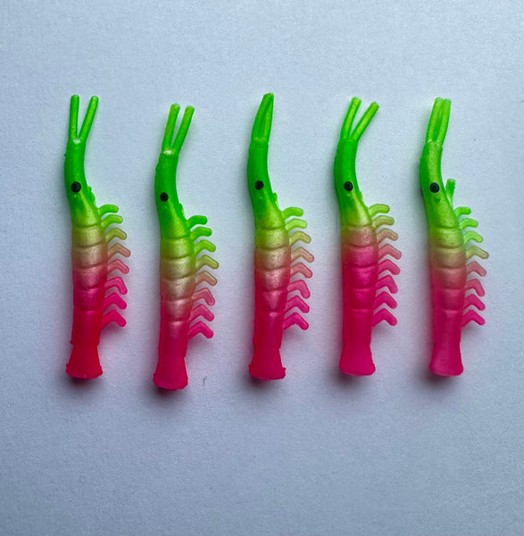 Shrimp - UV Dyed Kokanee Shrimp #6 (5-Pack) green/pink