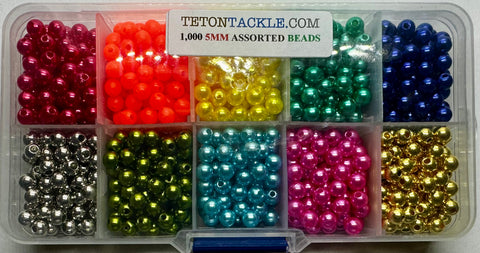 1,000- Assorted 5mm Premium Bead Kit -10 Great Colors - $16.95 *On Sale for $14.95