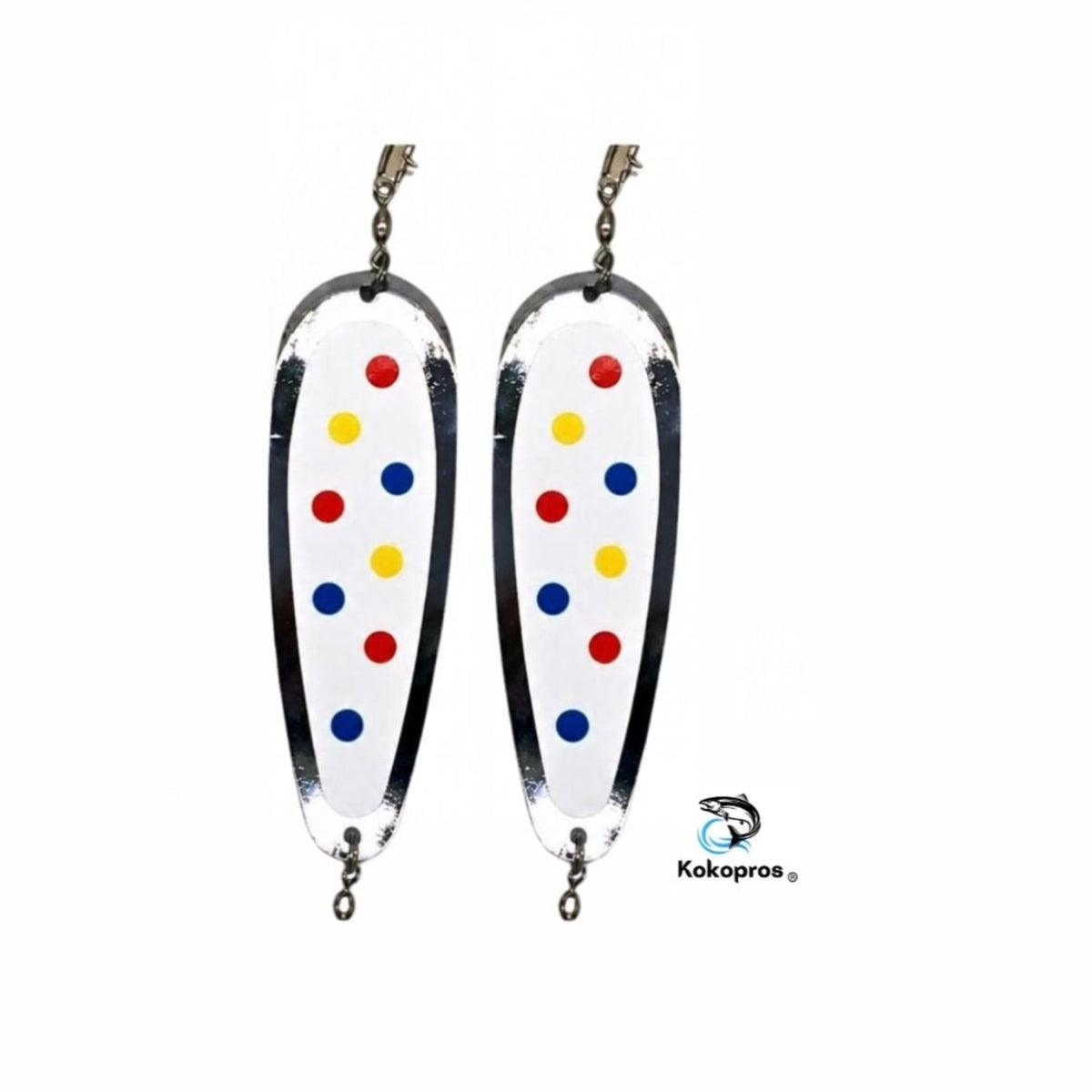 KOKOPROS® Wonder finished teardrop flashers, 5 1/2-inch, 2-pack, pair