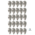 KOKOPROS® Spring Hammered silver 4-inch jet dodger blanks