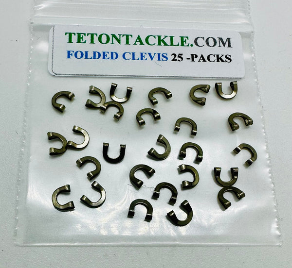 Clevis - #1 Folded Clevis - (25 Pack ) Adding this item, won’t change shipping!