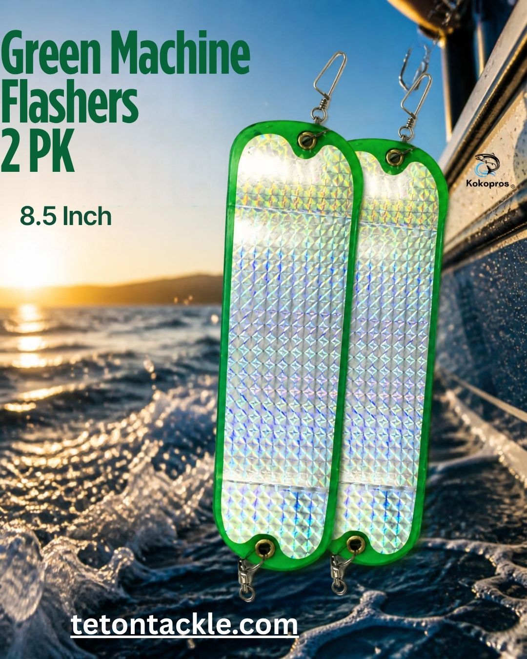 Flasher -KOKOPROS®  The Green Machine or Orange Machine - 8 1/2 in  Flashers