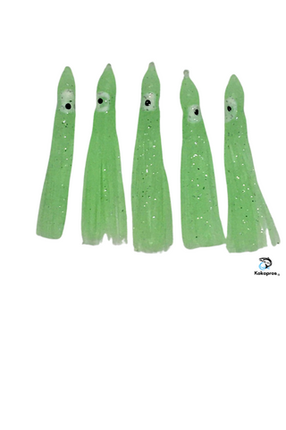 Squid skirts - 6cm Luminous Squid Skirts- Lt Green #08