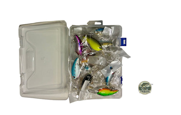 TRIBASS™ 10 cm Crankbait Fishing Lure Multicolor 18 Pack w/case
