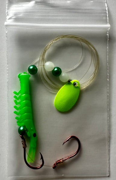 Shrimp - UV Dyed Kokanee Shrimp #10 (5-Pack) Bright Green