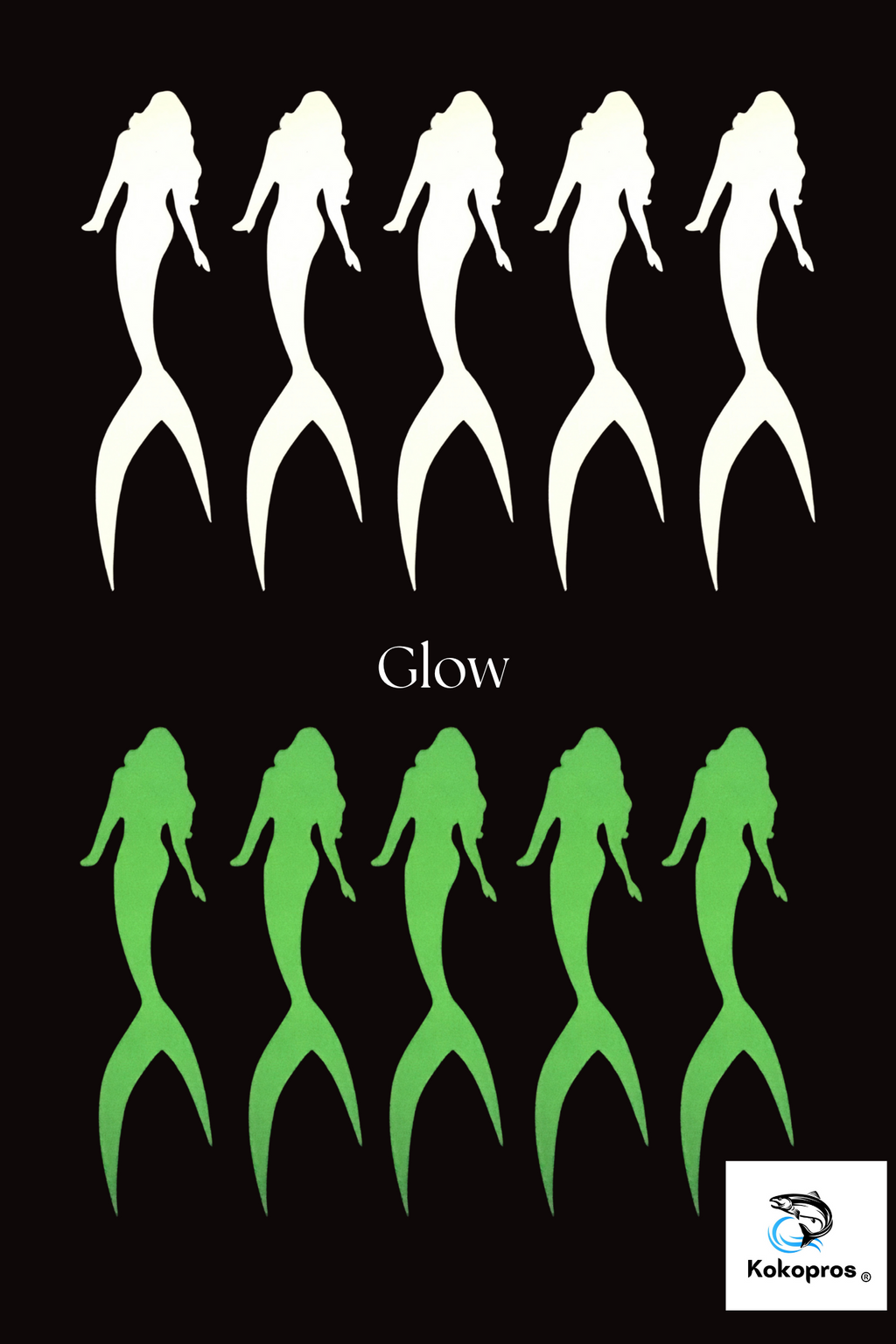 KOKOPROS® Lucky Mermaid stickers, 5-pack