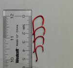 Red Octopus Hooks - Size 4 - 26-PACK ( adding this item, won’t change shipping)