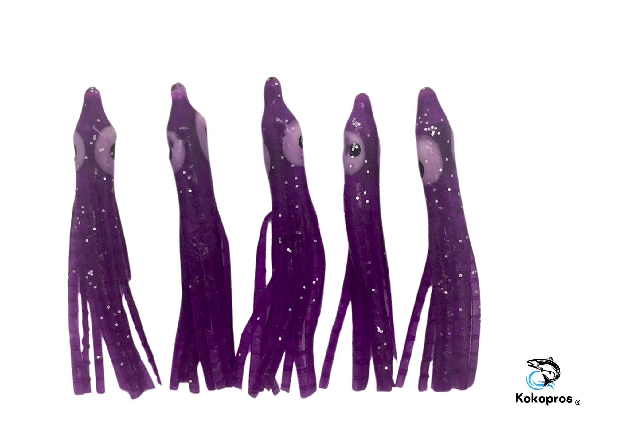 Squid skirts -KOKOPROS® 4.5 cm  Squid Skirts - Purple 5-PACK