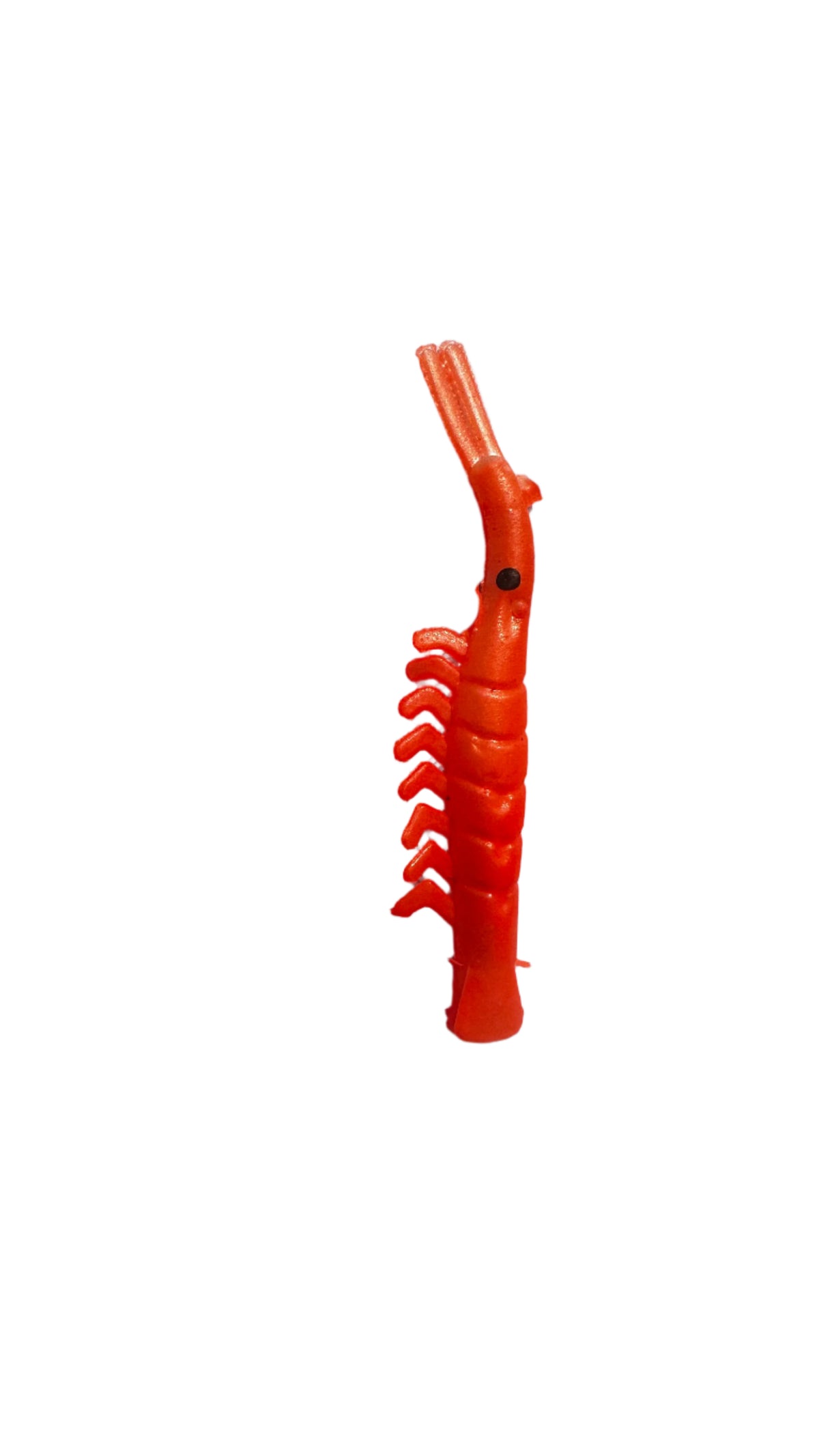 KOKOPROS® UV micro shrimp #01, Orange Sunshine, brass spinner blade, single shrimp