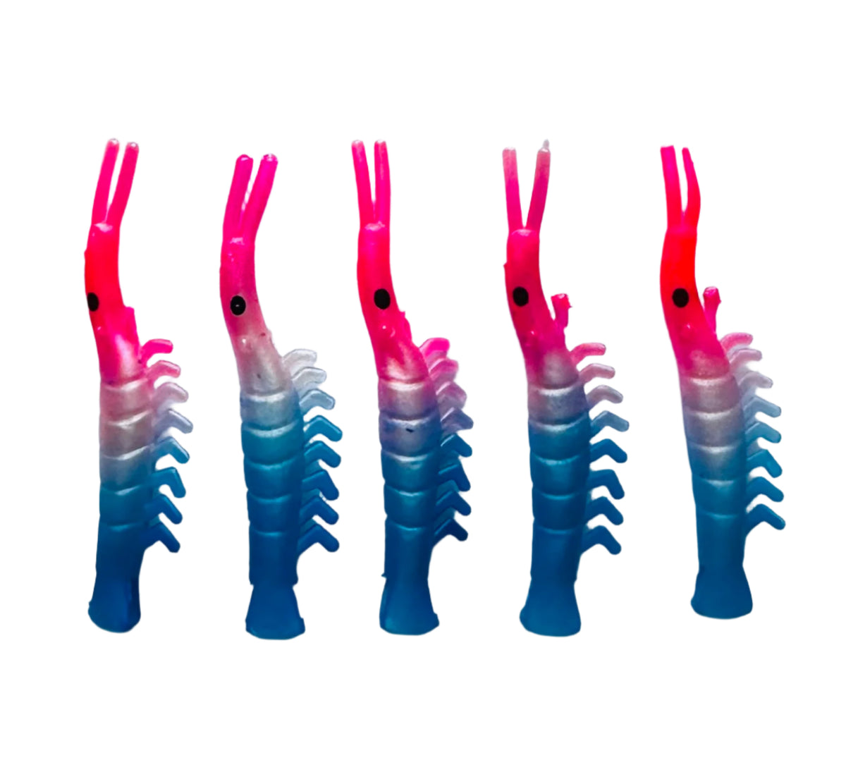 KOKOPROS® UV dyed kokanee shrimp #4, Patriot, 5-pack