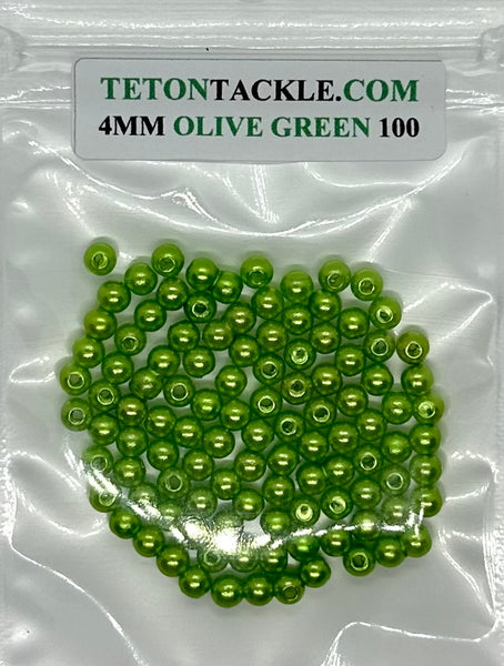Beads - ( 4mm ) Choose your colors in   (100 Packs) *