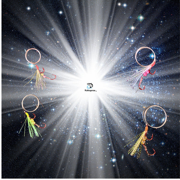 KOKOPROS®  Kokanee Hand Tied Fishing Flies  (4) Pack