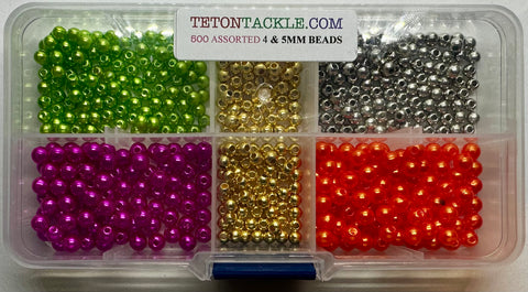 Beads - 500 Assorted 4 & 5mm Premium Beads- Regular price $9.95 *Great for all Fishing