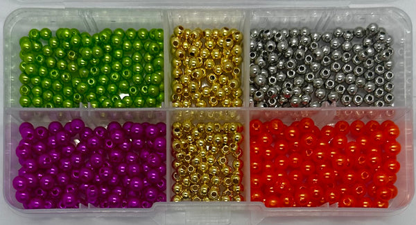 Beads - 500 Assorted 4 & 5mm Premium Beads- Regular price $9.95 *Bright Colors