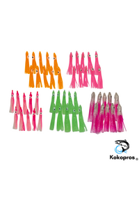 MICRO LUMINOUS KOKOPROS® 4.5 cm Squid Skirts - Assorted - 50 Pack
