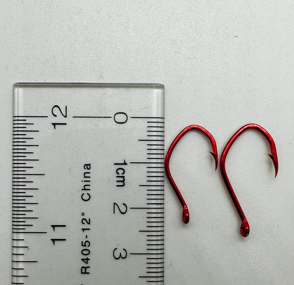 Hooks - Red Sickle Hooks - Size 2 - 100 Pack- Only $11.95