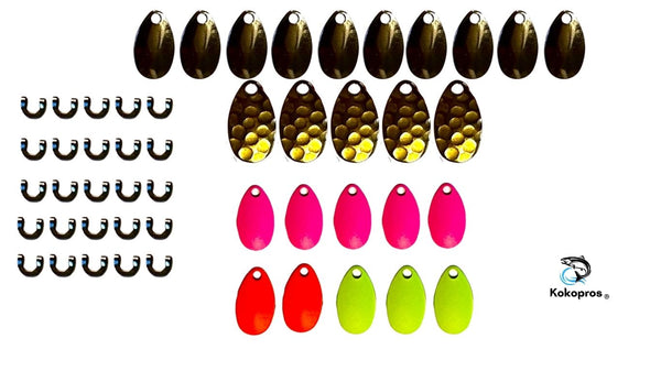 Kits - KOKOPROS® 25 Assorted Indiana Spinner Blades w/ Clevis-