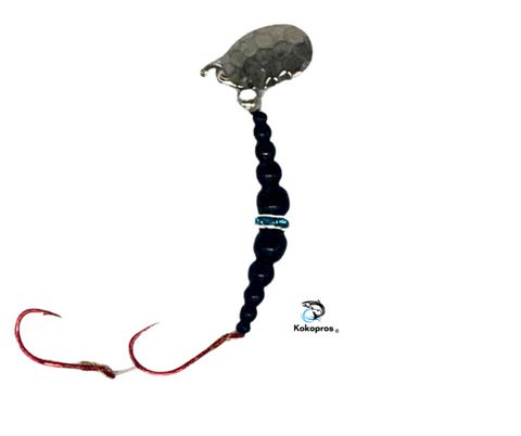 Spinners - KOKOPROS® beaded ring in black #4