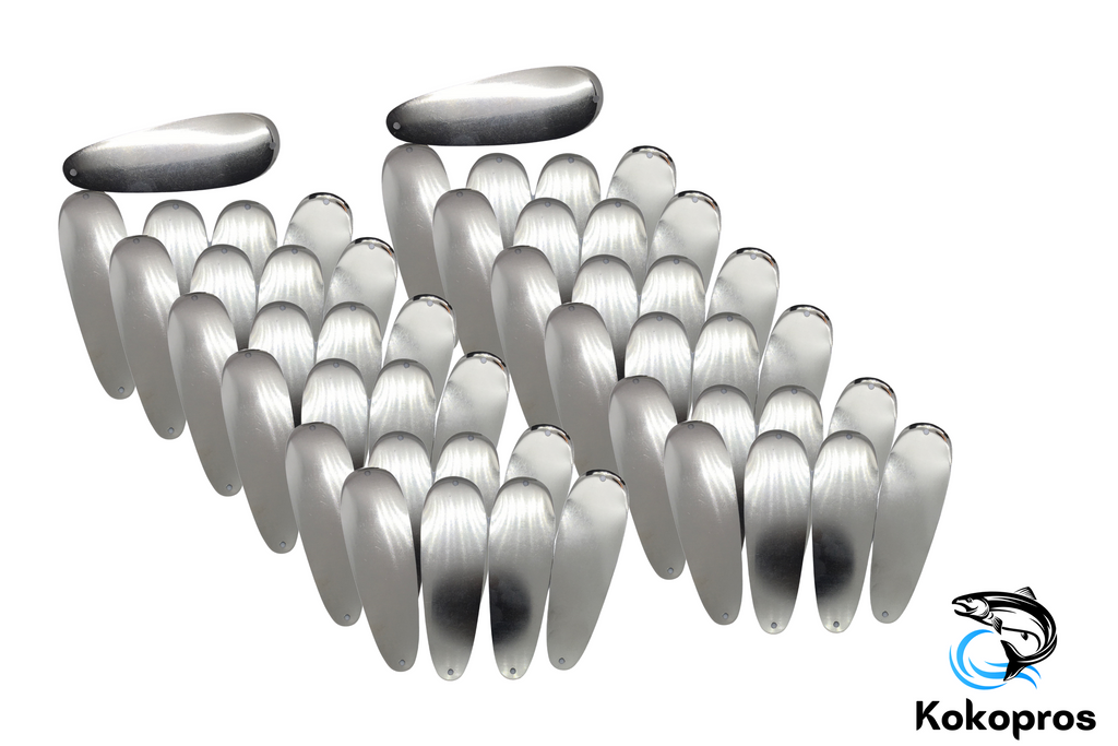 KOKOPROS® blank teardrop flashers, 5 1/2-inch, 50-pack
