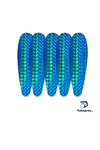 Stickers - KOKOPROS ® Blue Stickers for 5 1/2-inch Teardrop Flashers (5 pack)