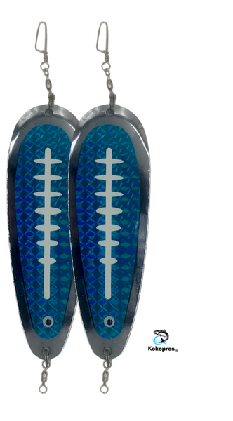 KOKOPROS® 5 ½” Finished Teardrop Flashers, Blue Color (2 PK)