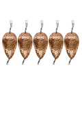 KOKOPROS® finished Spring Hammered jet dodgers, 5-pack, Copper shown