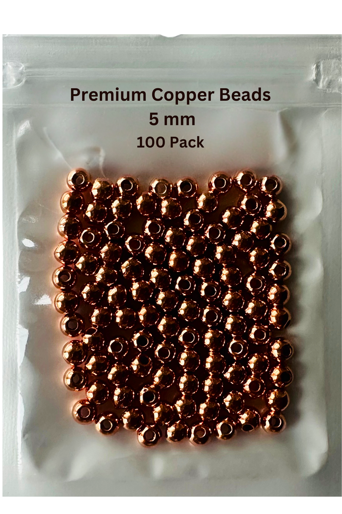 Beads - (5mm) *Premium Copper Color (100-Pack)