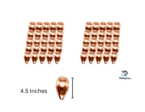 KOKOPROS® JET Dodger, Copper, Blanks (50PK) 4 1/2 inch