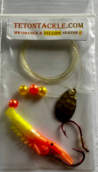Shrimp - UV Dyed Kokanee Shrimp #7 (5-Pack) orange/yellow