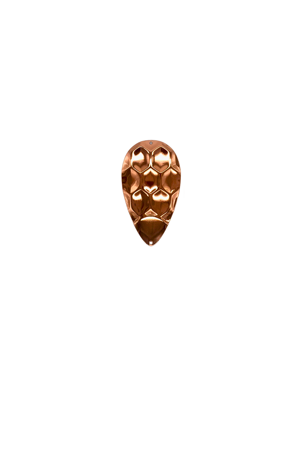 KOKOPROS® dimple jet dodger blanks in silver, gold and copper, 4 1/2-inch, 50-pack, close-up, alternate view 2
