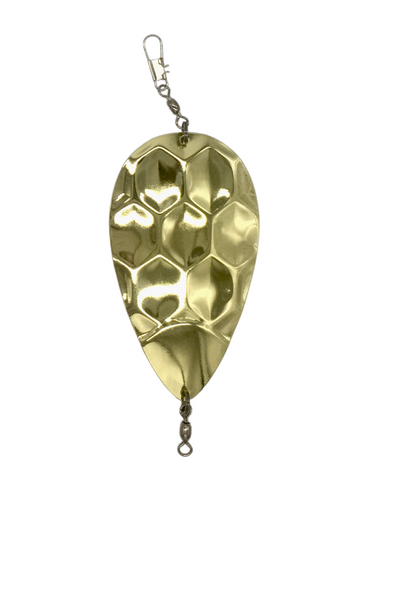 KOKOPROS® Kokanee Salmon Dimple Jets Copper, Silver, Gold 4 ½ Inch Dodger 3 PK - Highly Reflective Design - Versatile for Fishing Conditions