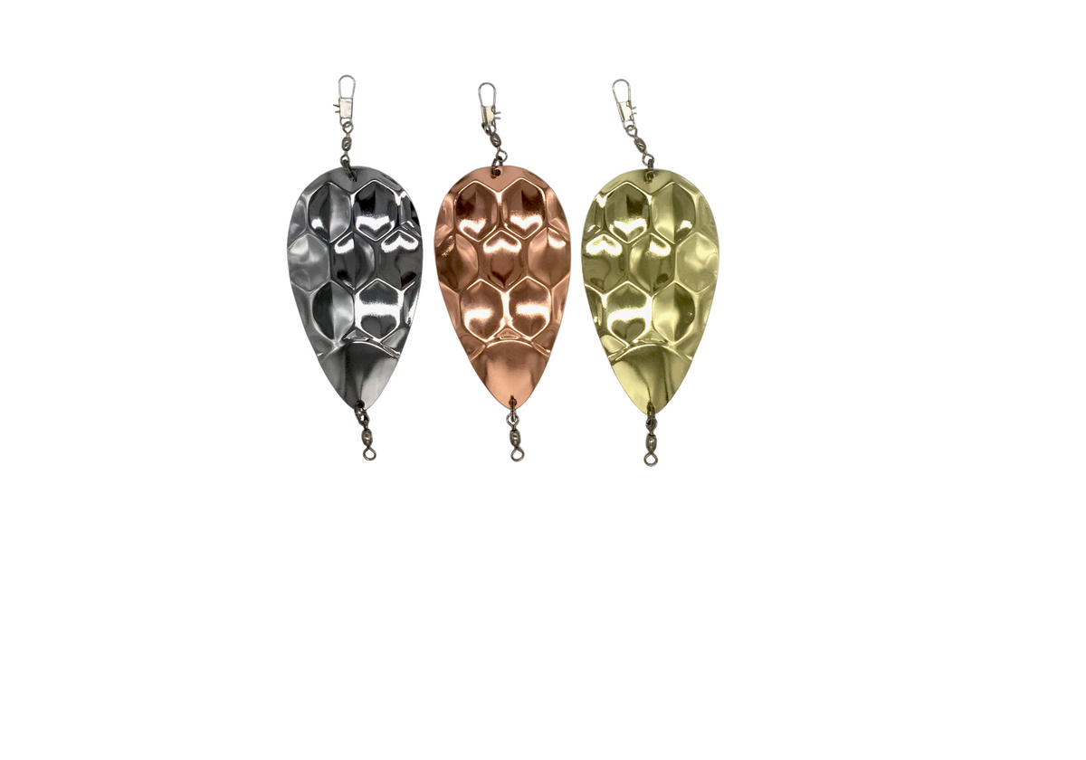 KOKOPROS® dimple jet dodgers in silver, copper and gold