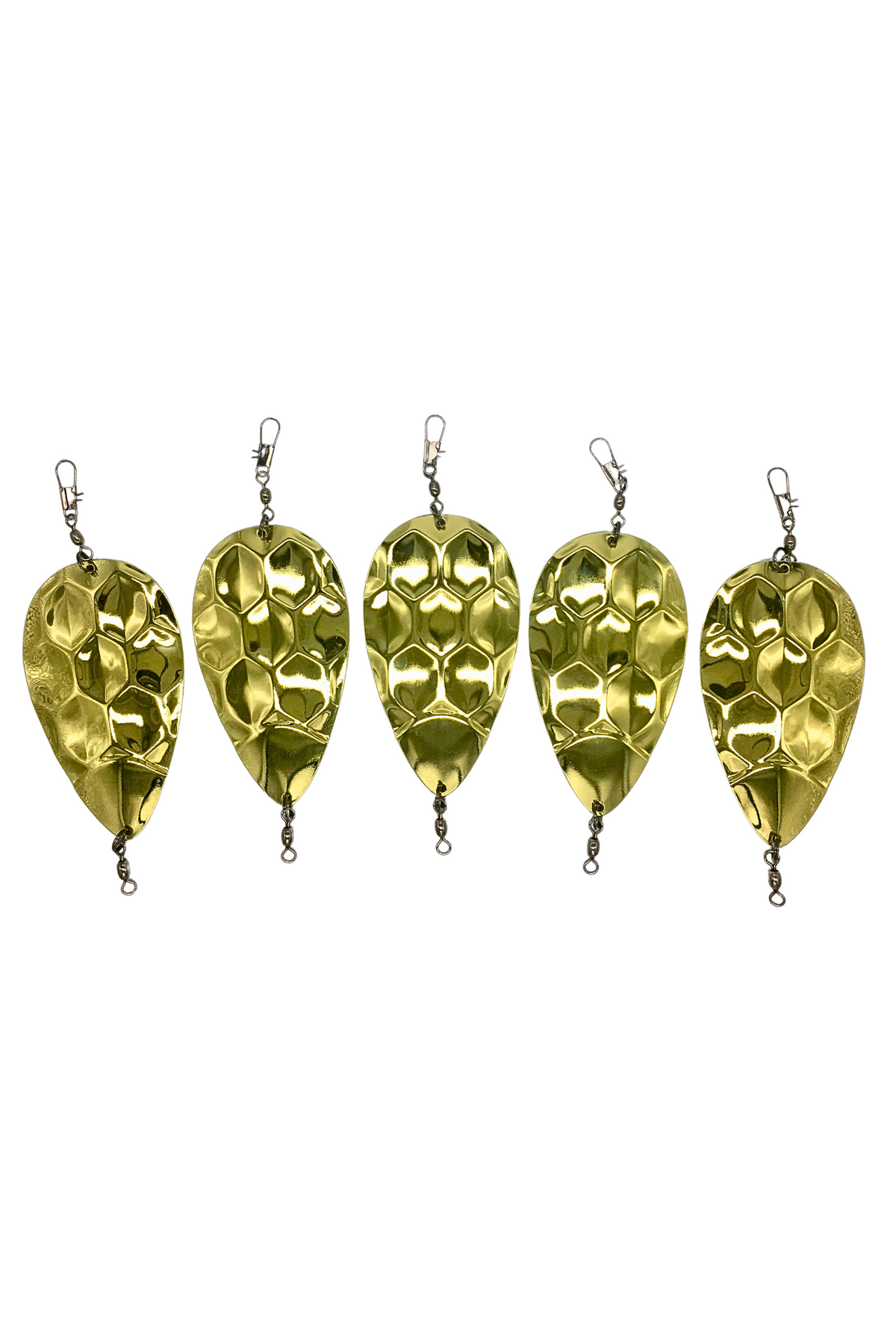 KOKOPROS® dimple jet dodgers, 4 1/2-inch, 5-pack, Gold shown