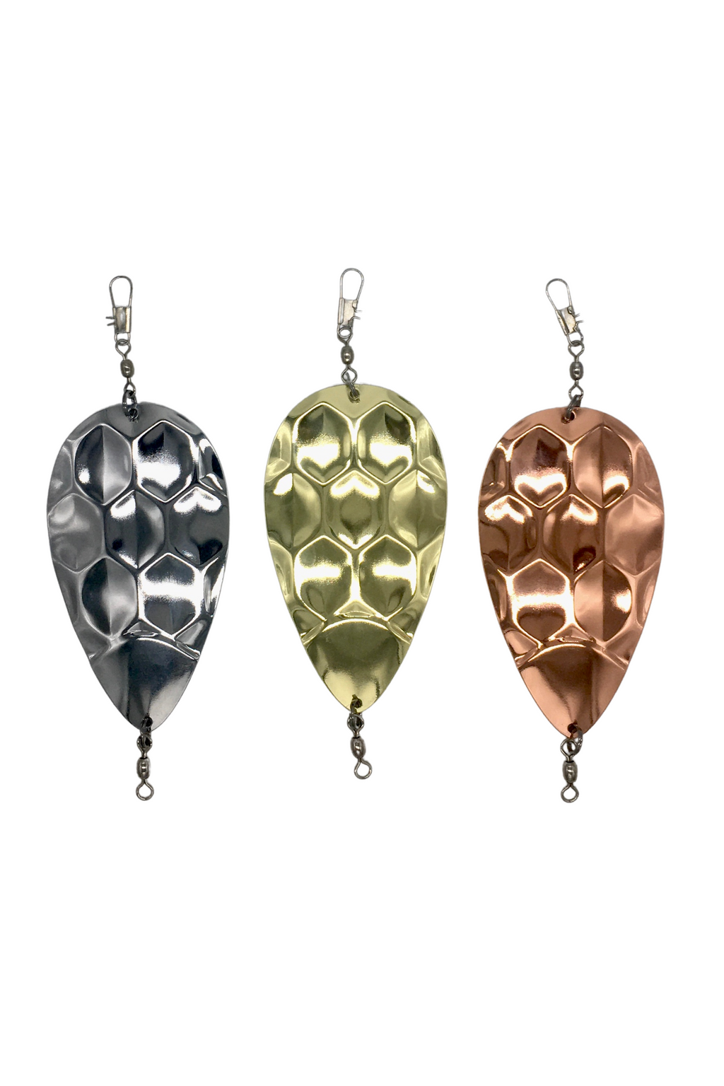 KOKOPROS® jet dodger mixed 9-pack in gold, silver and copper, alternate view 3
