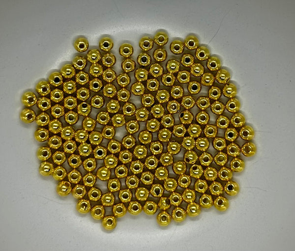 Beads - (5mm)  Gold Beads (100-Pack)