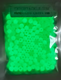 50 pack of Glow Green 5mm Beads- Everyone should have these...